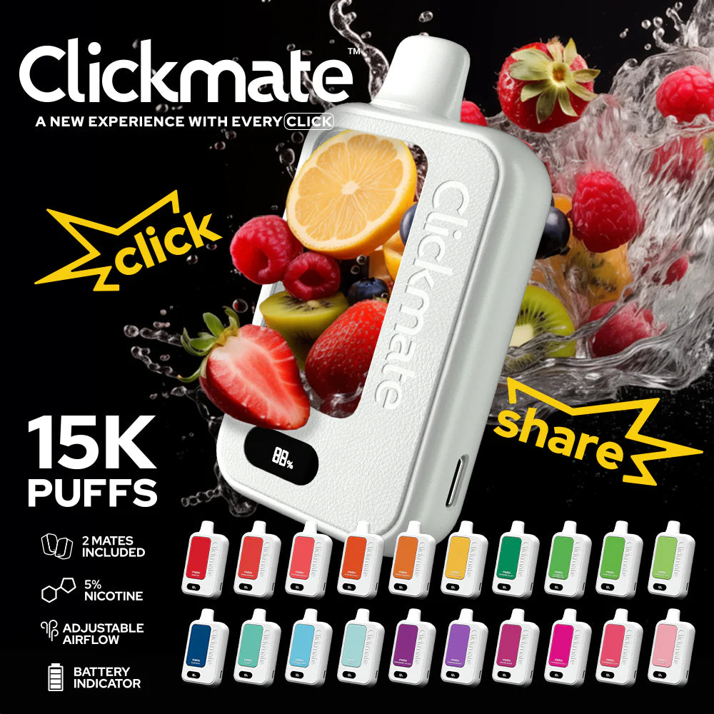 7 DAZE CLICKMATE 15000 RECHARGABLE KIT+POD