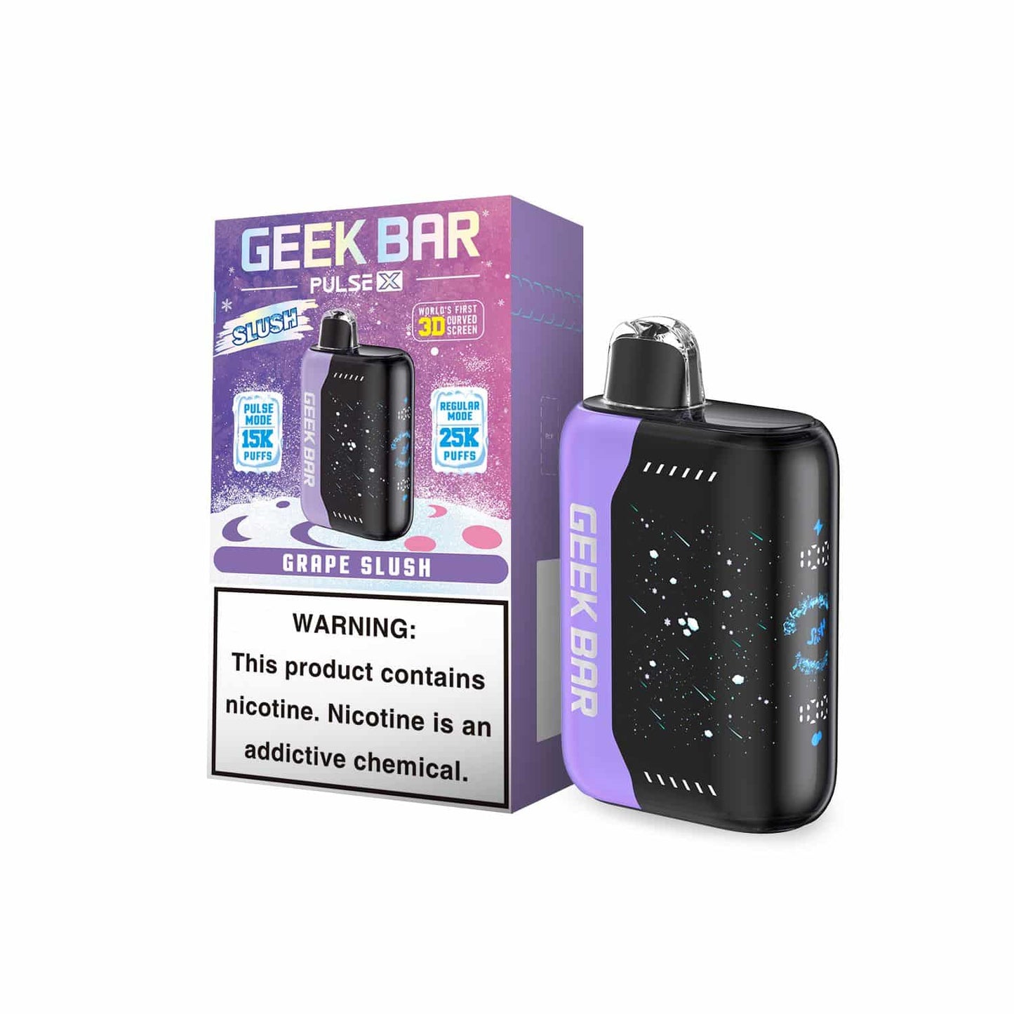 Geek Bar Pulse X Dual-mode Vape Disposable Rechargeable 25K Puffs