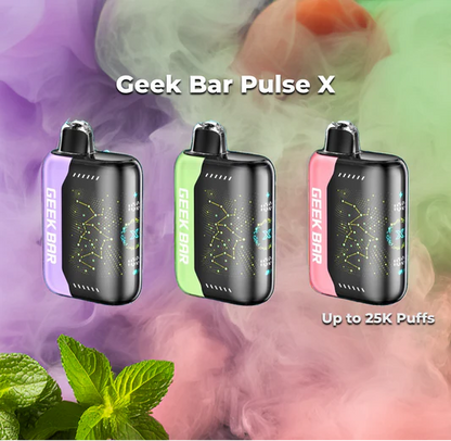 Geek Bar Pulse X Dual-mode Vape Disposable Rechargeable 25K Puffs