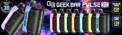 Geek Bar Pulse X Dual-mode Vape Disposable Rechargeable 25K Puffs