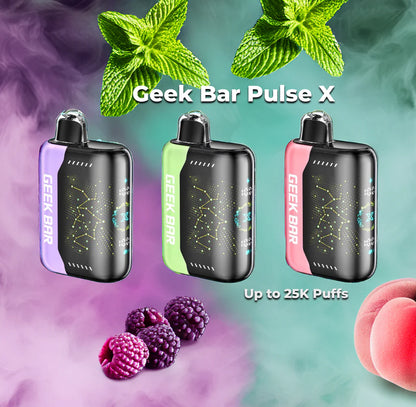 Geek Bar Pulse X Dual-mode Vape Disposable Rechargeable 25K Puffs